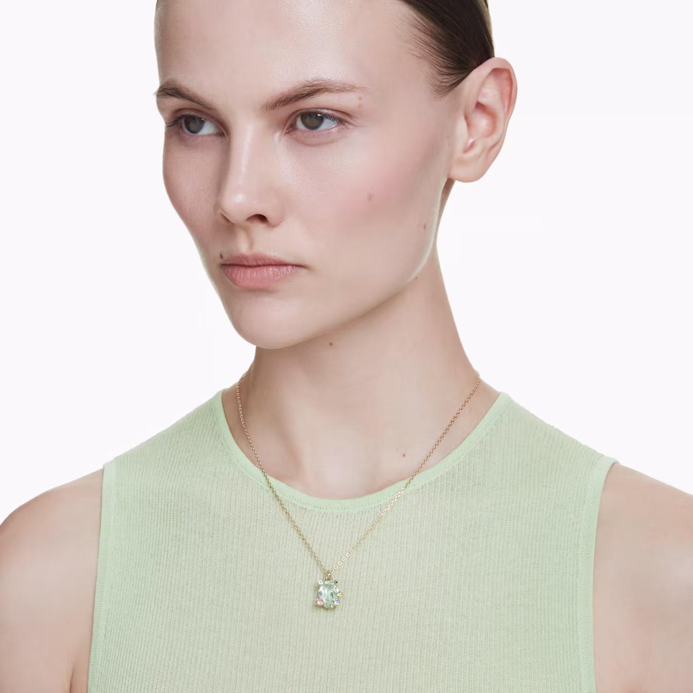 Swarovski  Gema Anhänger Verschiedene Schliffe, Mehrfarbig, 18k vergoldet