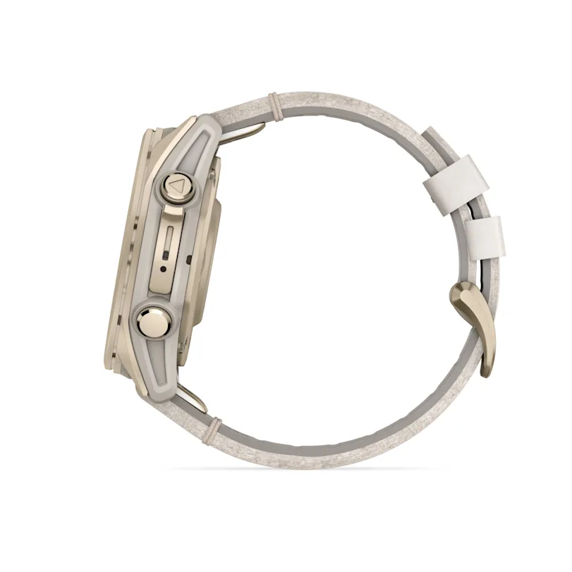 pd-10-xl-1 Garmin fēnix® 8 - 43 mm AMOLED Sapphire Fog Gray/Soft Gold 010-02903-40