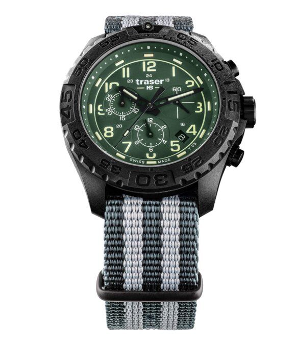 Traser H3 P96 OdP Evolution Chrono Green Herrenuhr 109048