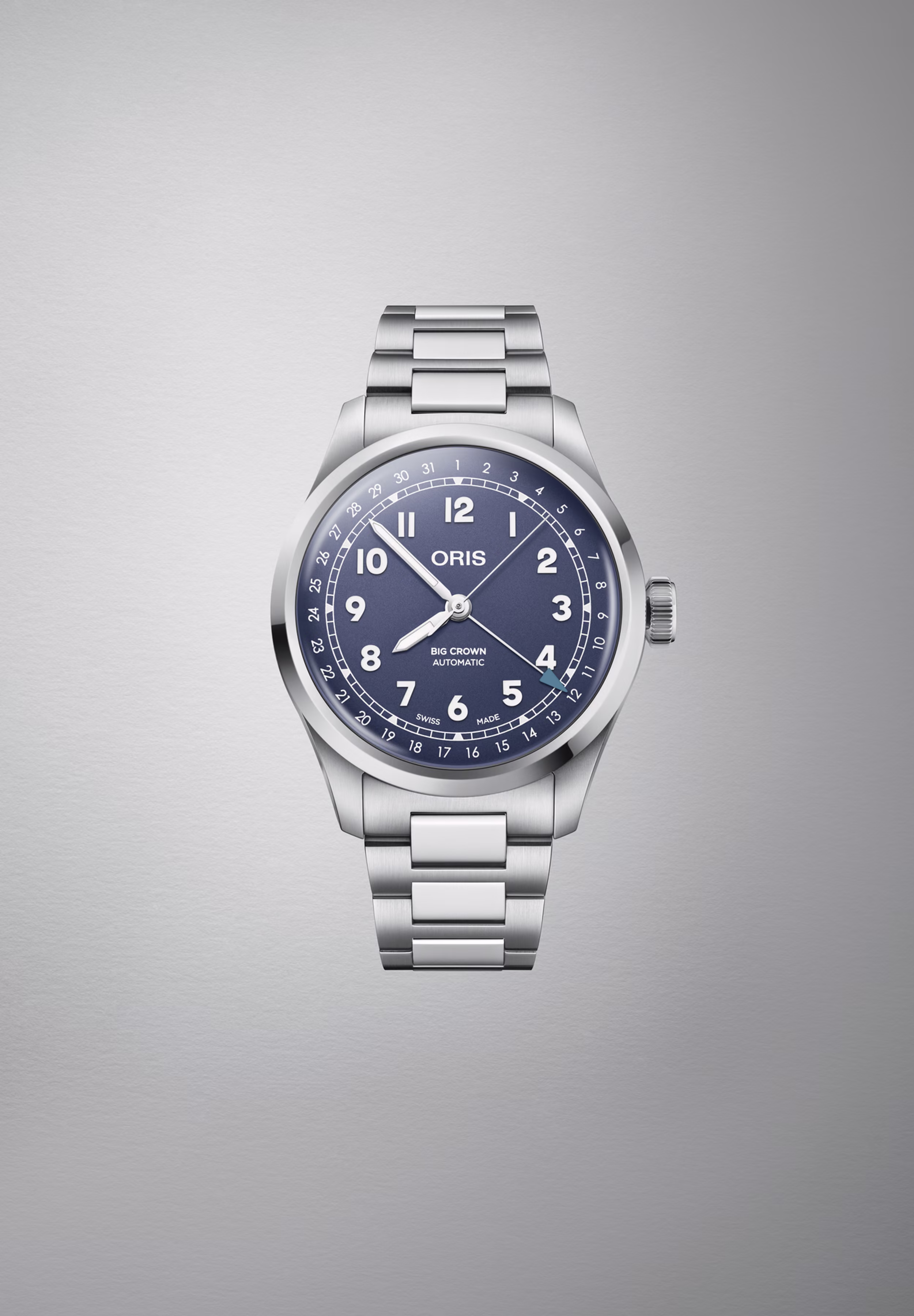 Oris Big Crown Pointer Date, 40mm, stainless steel, 41-hour power reserve, blue men's watch 01 754 7798 4068-07 8 20 06