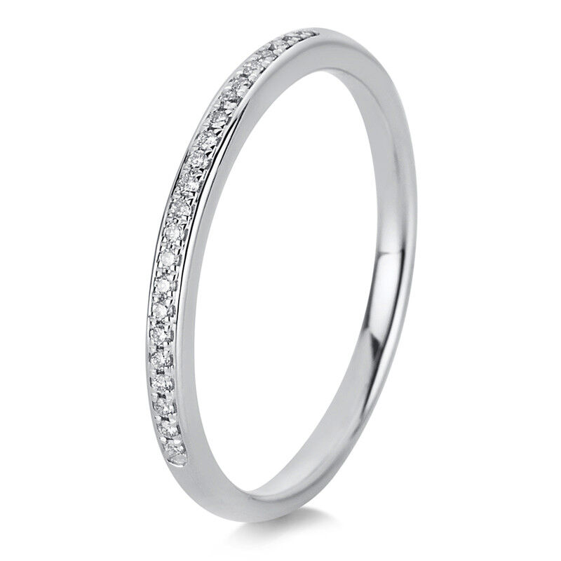 1a459wweZO5KpUtv0DY Memoire halb Ring 585er Weißgold 14kt 0,07ct, Größe 56