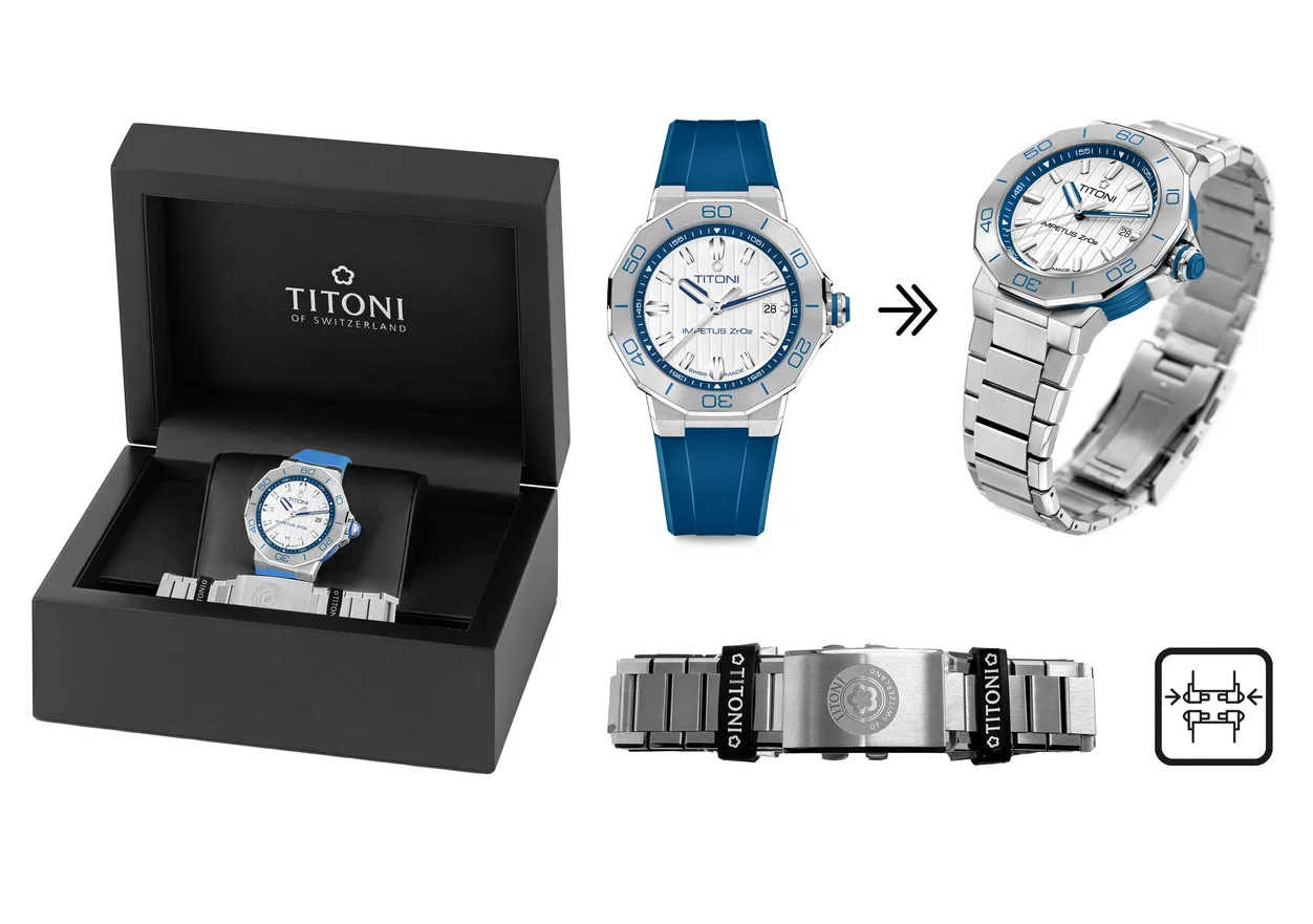 Titoni Impetus Ceramtech Set Herrenuhr 83765 S-FF-708