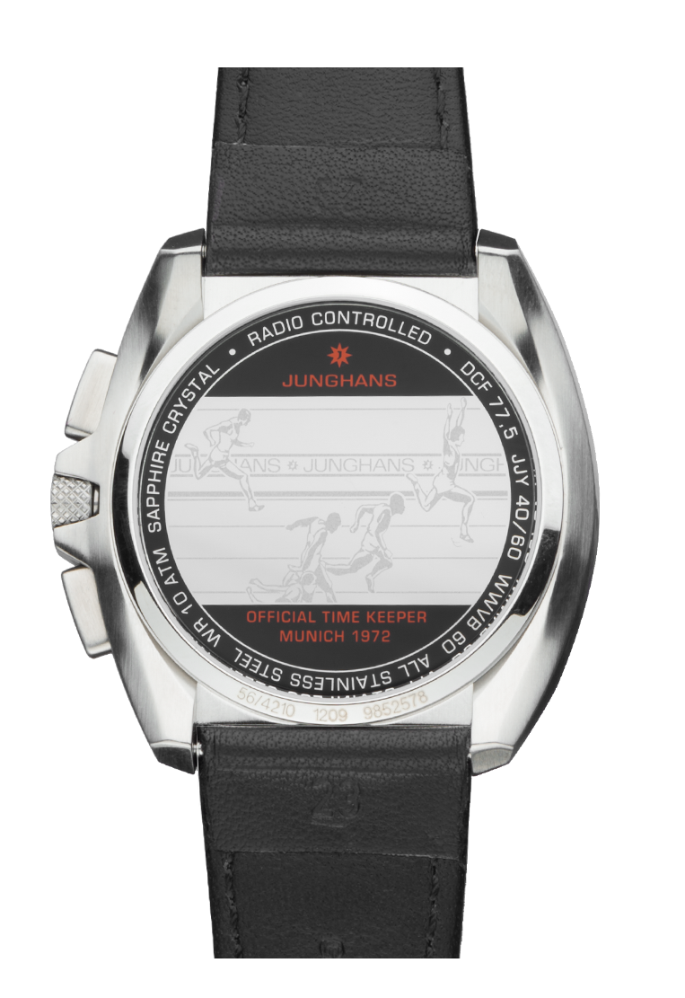 Junghans 1972 Mega Solar, 43mm, Multifrequenz-Funk-Solarwerk, Saphirglas Herrenuhr 56/4610.00