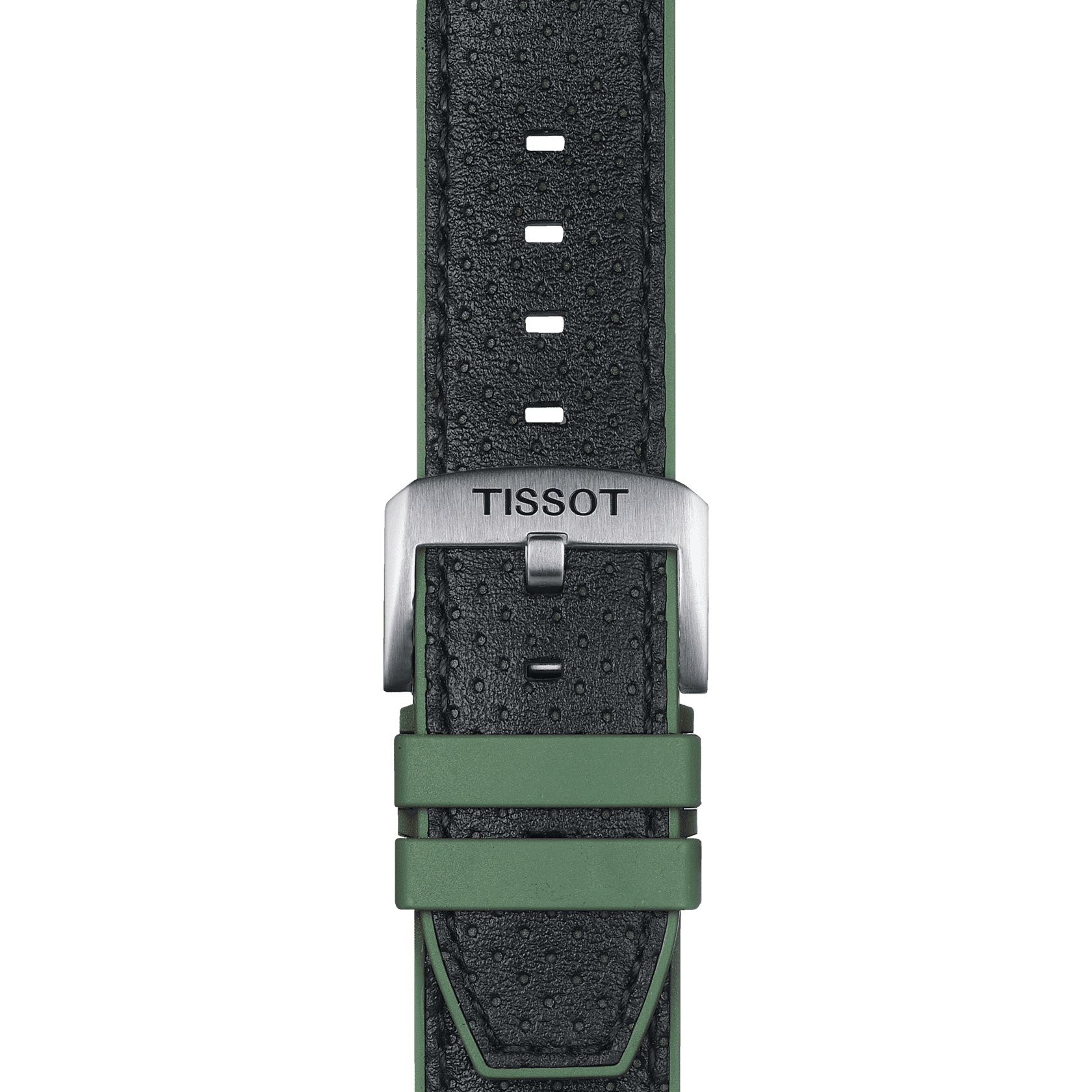 Tissot replacement strap black leather