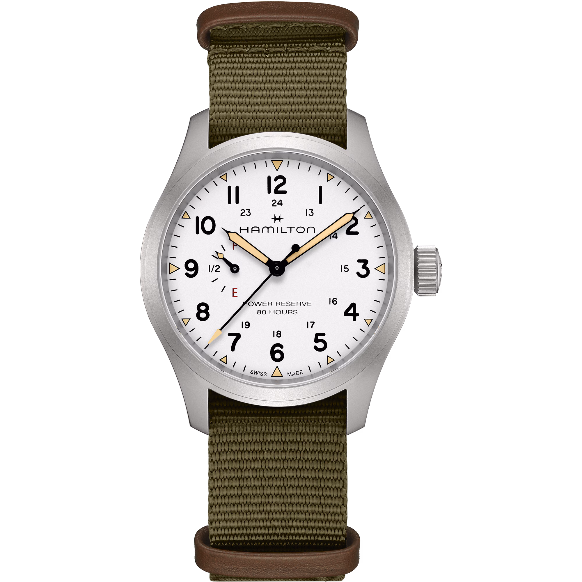 Hamilton KHAKI FIELD MECHANICAL POWER RESERVE 40MM Herrenuhr H69509910 Hamilton KHAKI FIELD MECHANICAL POWER RESERVE 40MM Herrenuhr H69509910