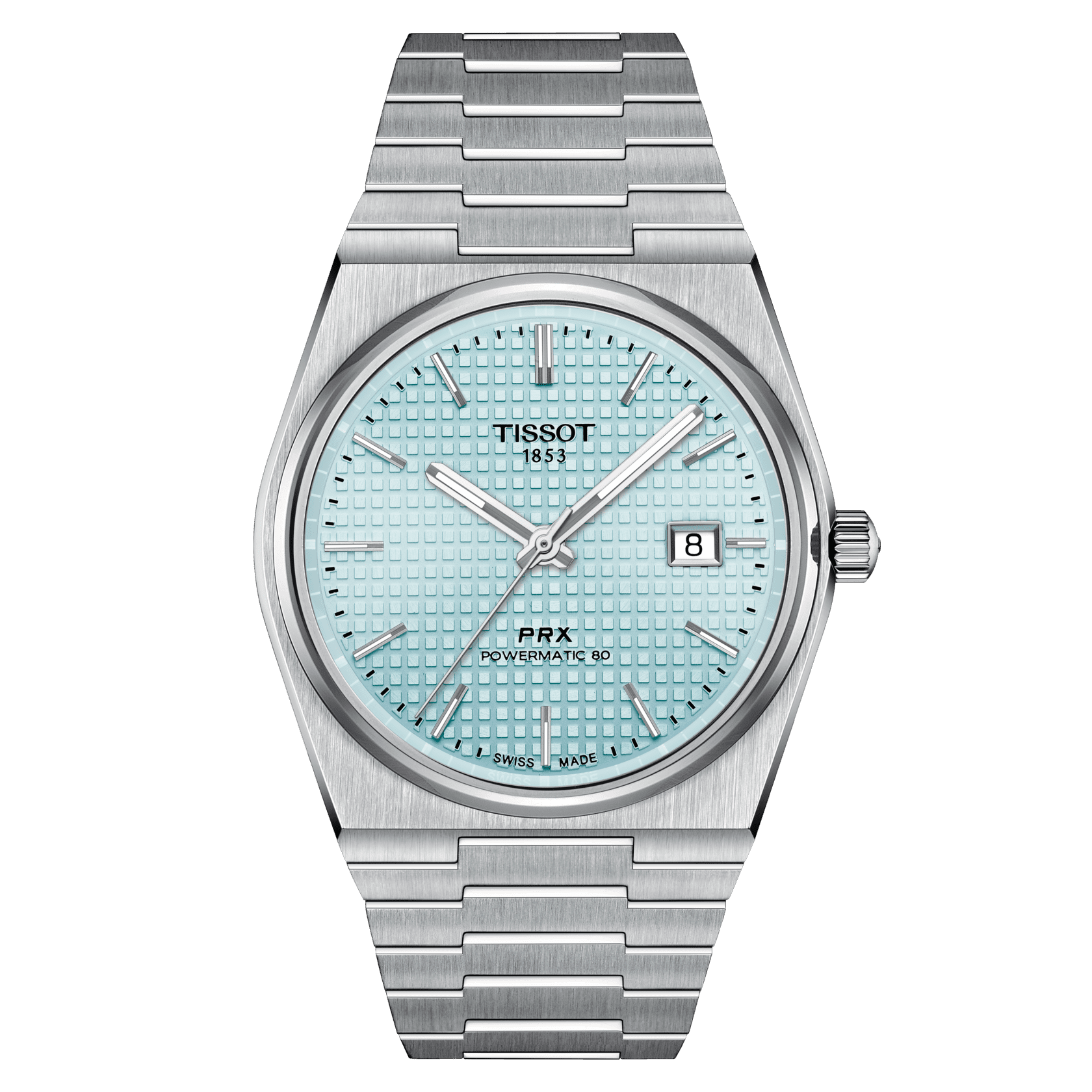 Tissot PRX Powermatic 80 Hellblau Ice Blue Herrenuhr T137.407.11.351.00