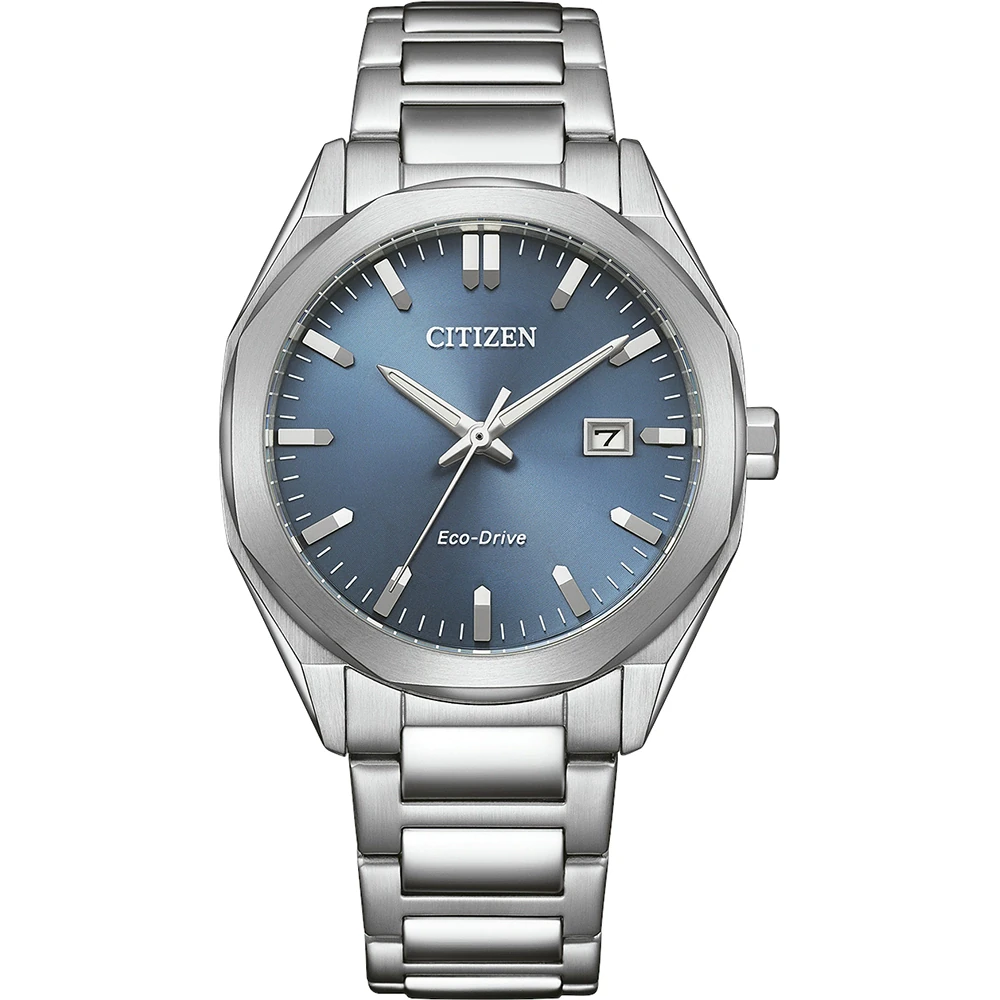 Citizen Eco-Drive Edelstahl Blau, 38mm, Analog-Quartzkaliber E111 Herrenuhr BM7620-83M