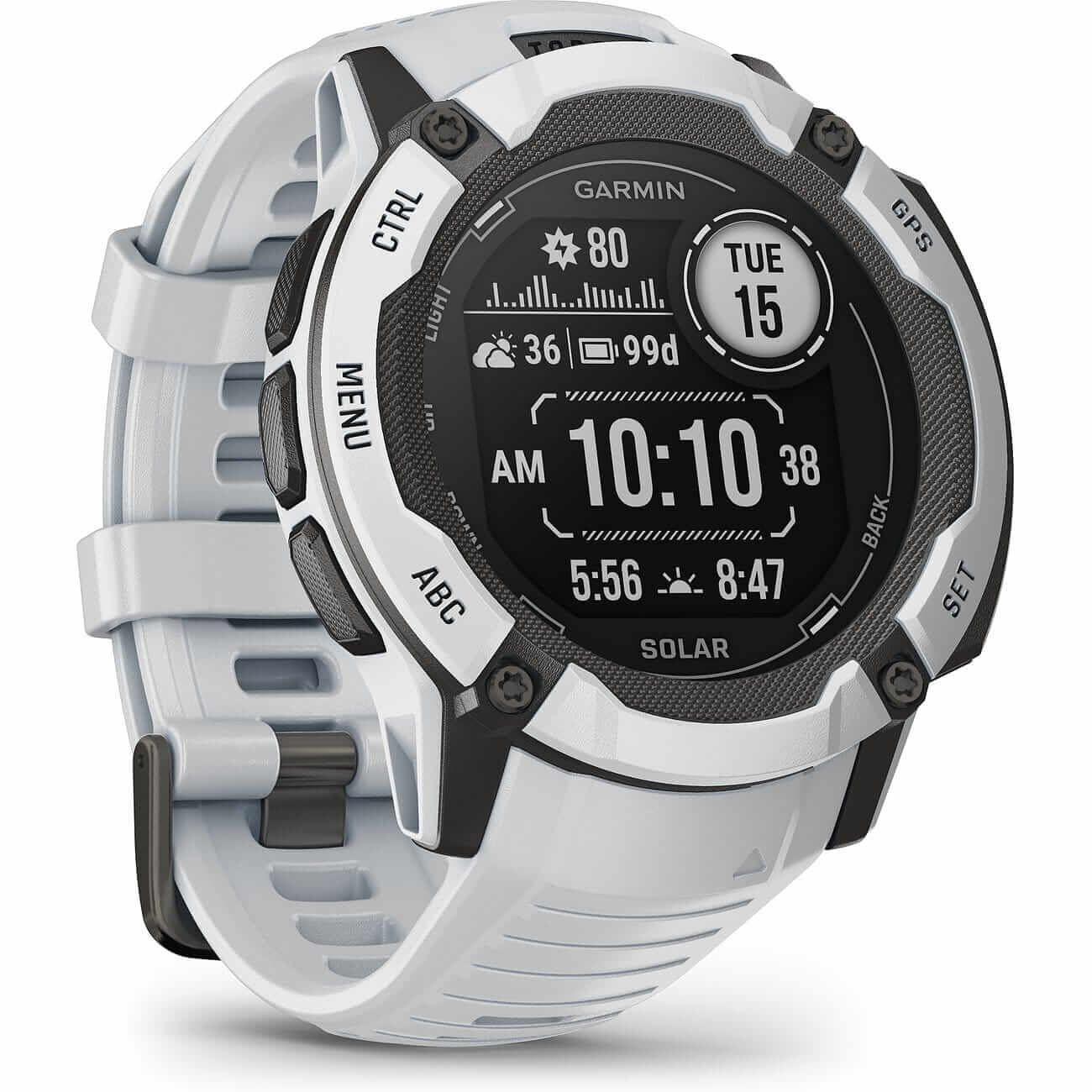 Garmin Instinct 2X Solar Steinweiss Herrenuhr 010-02805-04