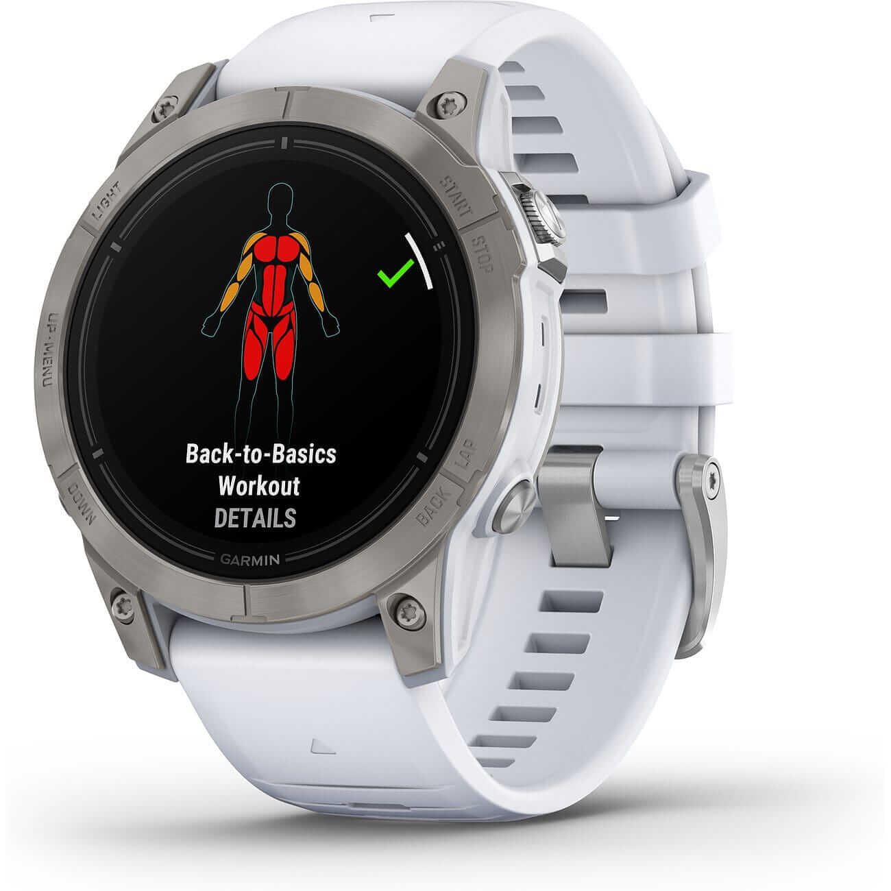 Garmin Epix™ Pro Gen 2 Sapphire 47mm Steinweiss/Titanium Titan mit Silikonarmband 010-02803-21