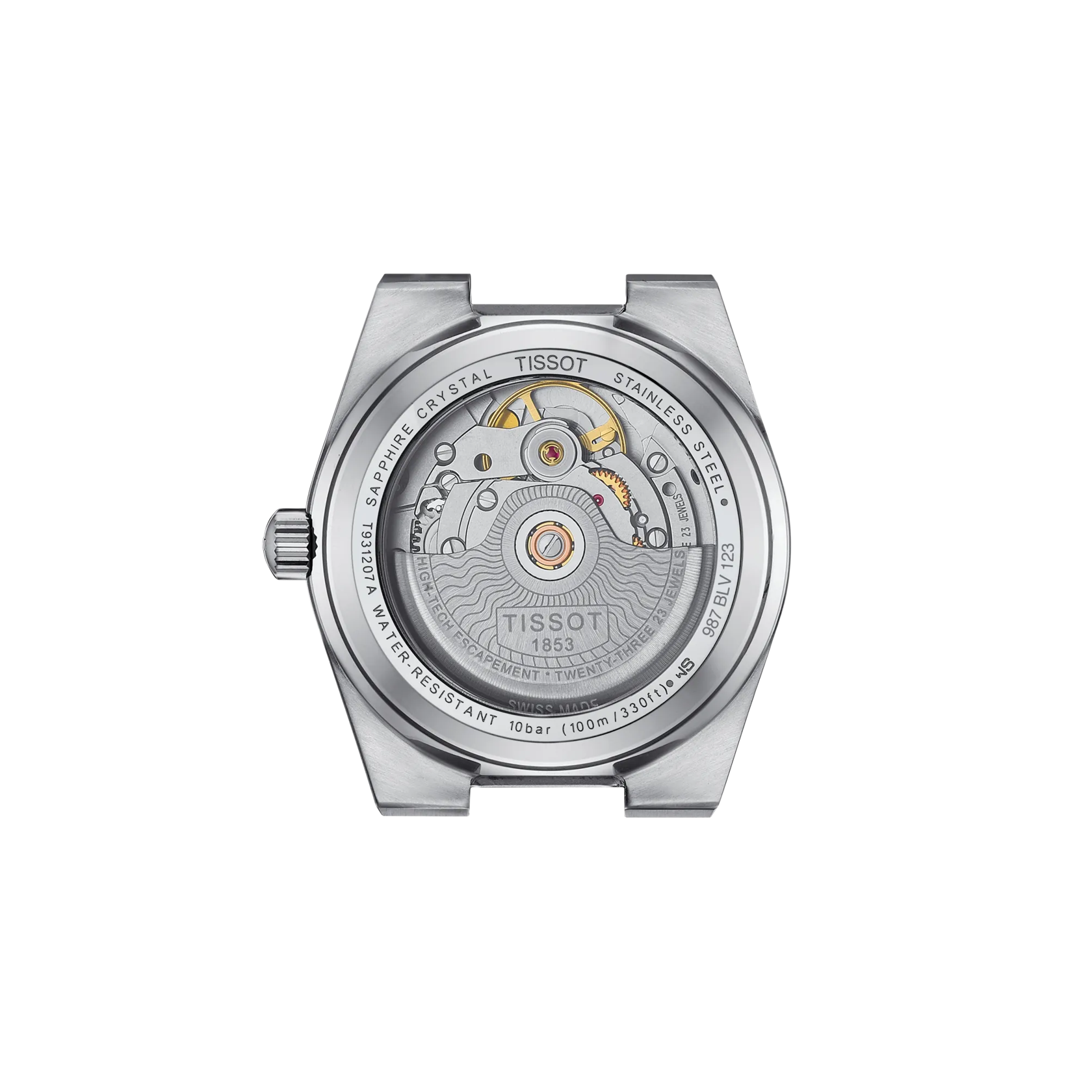 Tissot PRX Powermatic 80, automatic watch, gold bezel 35mm men's watch T931.207.41.351.00