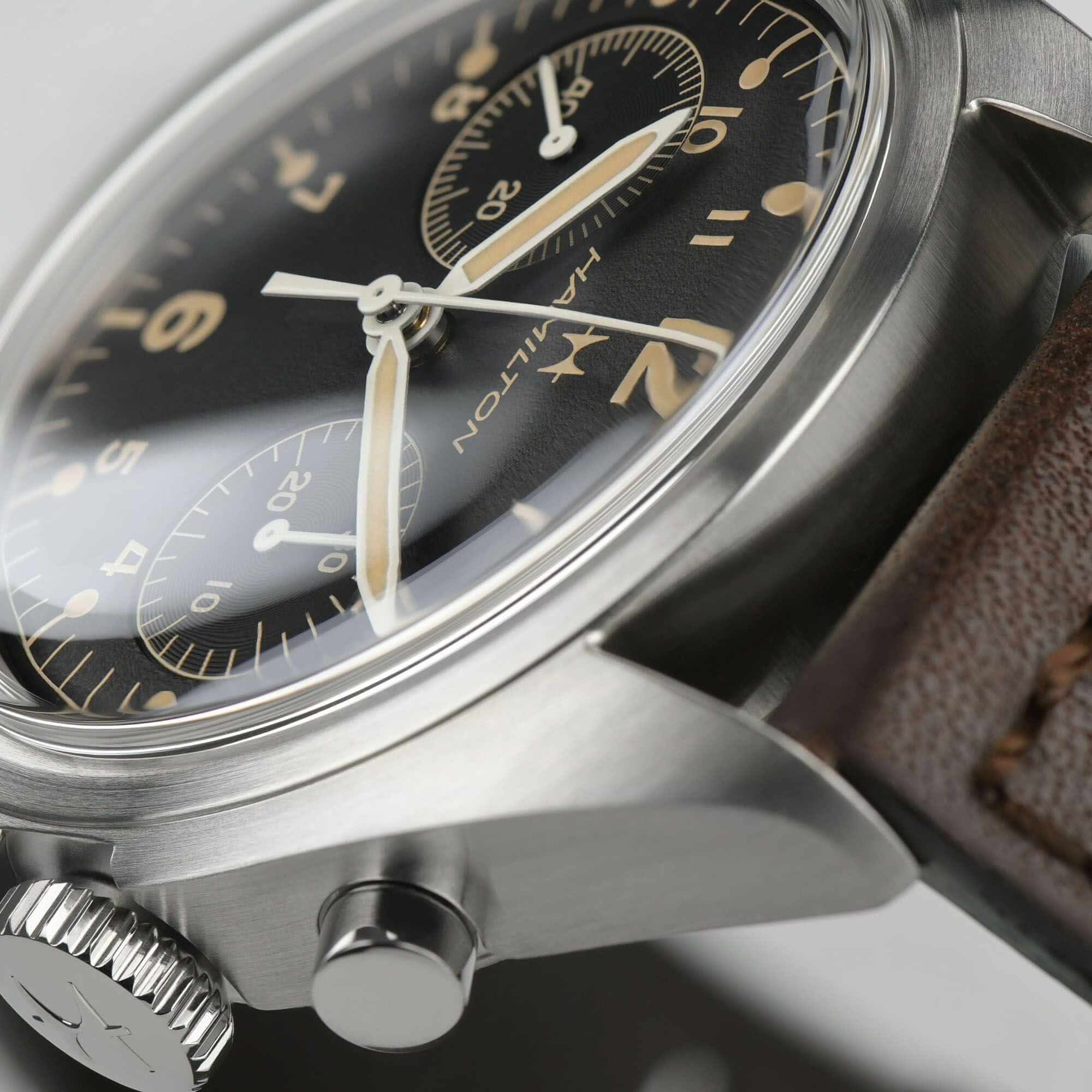 Hamilton Khaki Pilot Pioneer Mechanical Chrono H76409530 Herrenuhr