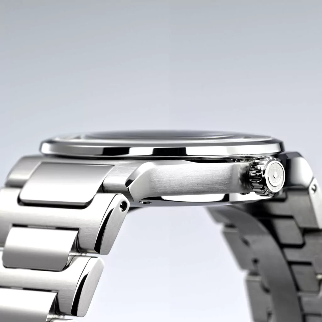 Meister Singer Kaenos Open Date Sonnenschliff Eisblau Herrenuhr KSOD914