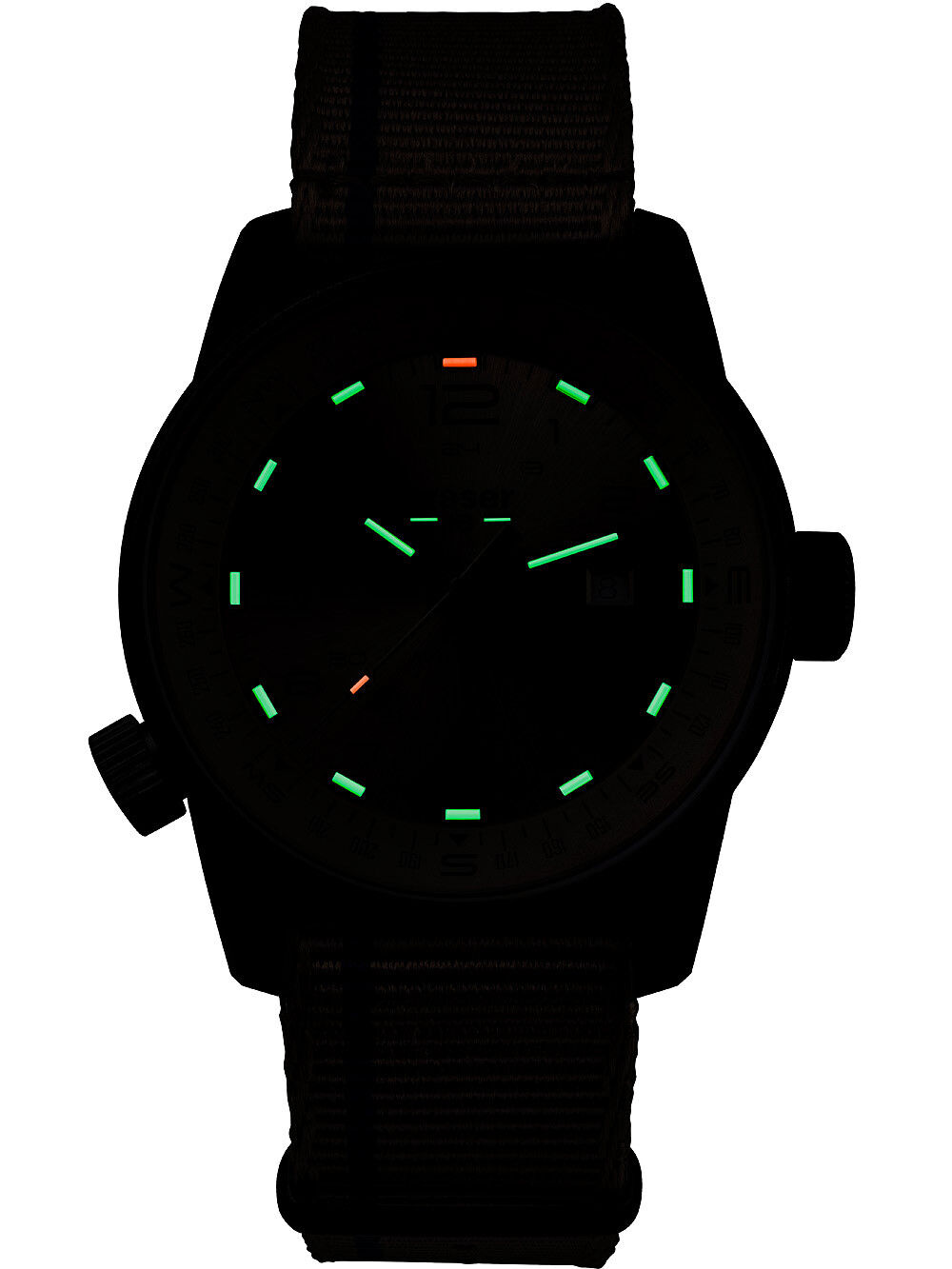 110454_frontal_nato_night Traser H3 P68 Pathfinder Automatic Beige Herrenuhr 110454