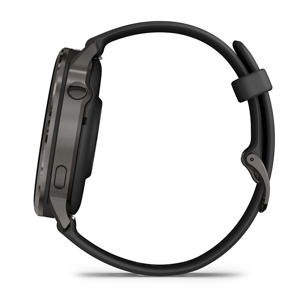 Garmin Venu® 4 - 45 mm Schwarz/Schiefergrau mit Schnellwechsel-Silikon-Armband 22 mm Unisexuhr 010-03014-00