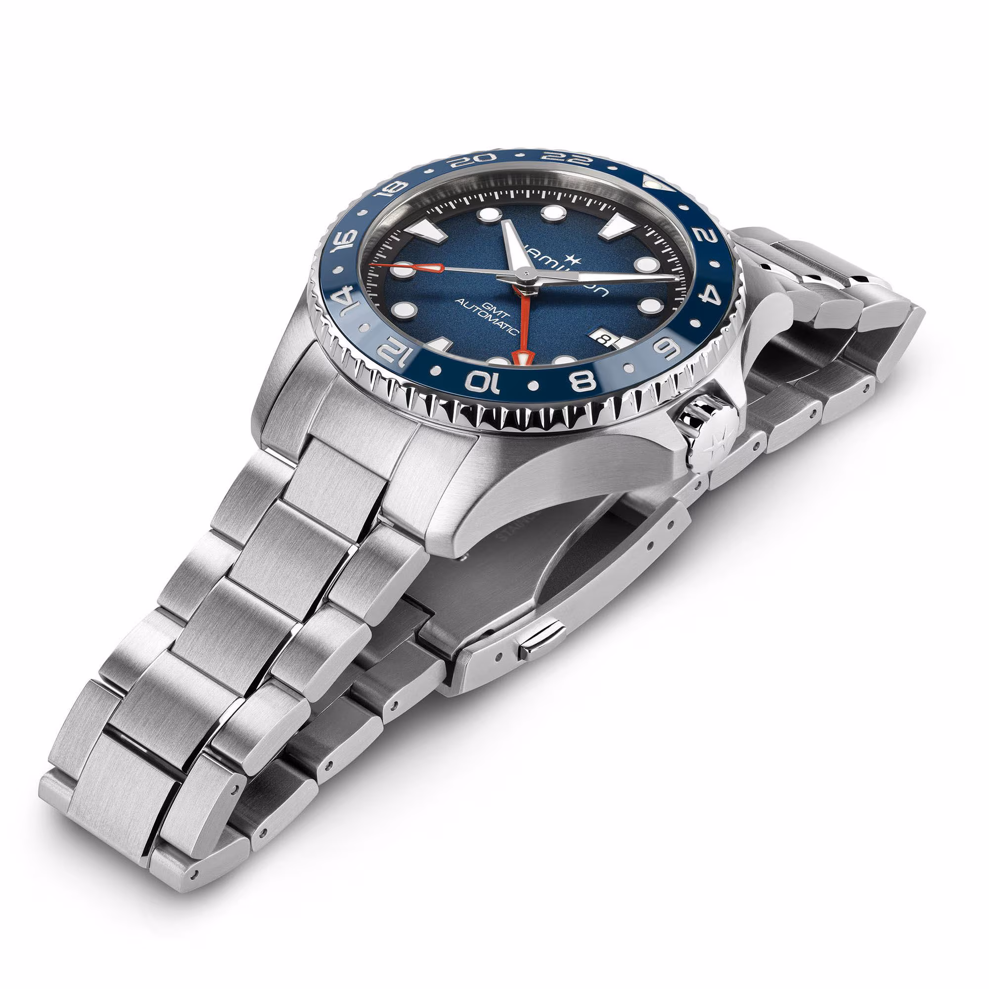 Hamilton KHAKI NAVY SCUBA AUTO GMT Blue 43MM Men's Watch H82535140