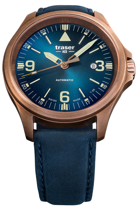 Traser H3 P67 Officer Pro Automatic Bronze Blue Herrenuhr 108074