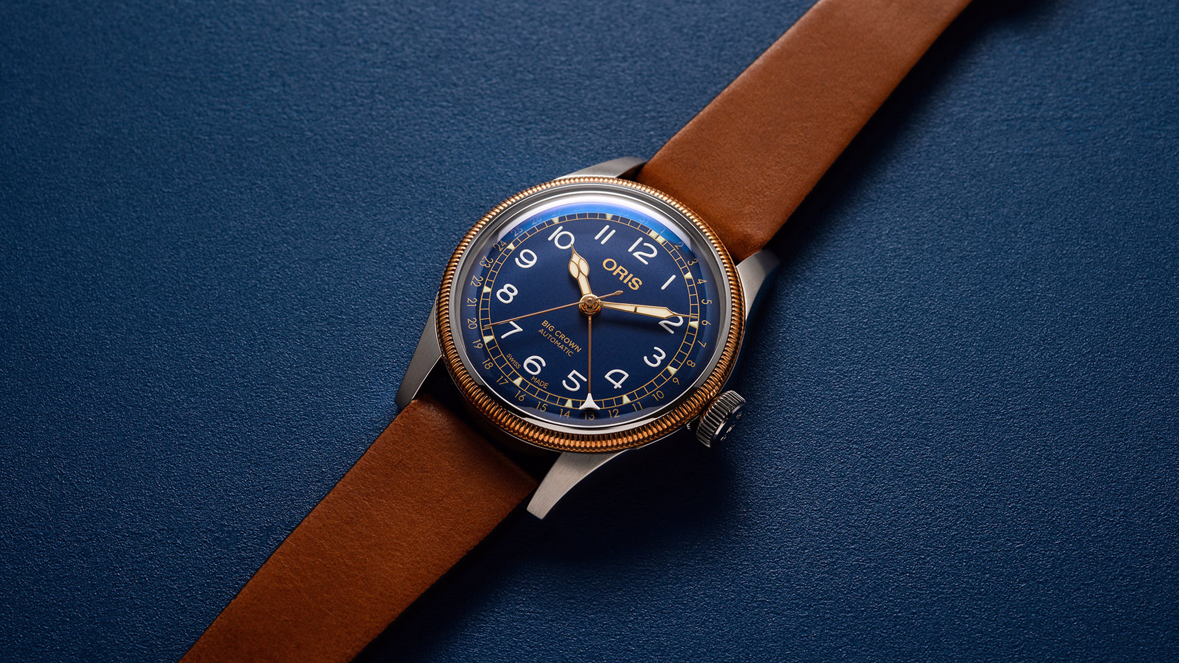 Oris Big Crown Pointer Date 40mm, Automatic, Multi-piece Bronze Case, Blue Men's Watch 01 754 7741 4365-07 5 20 58