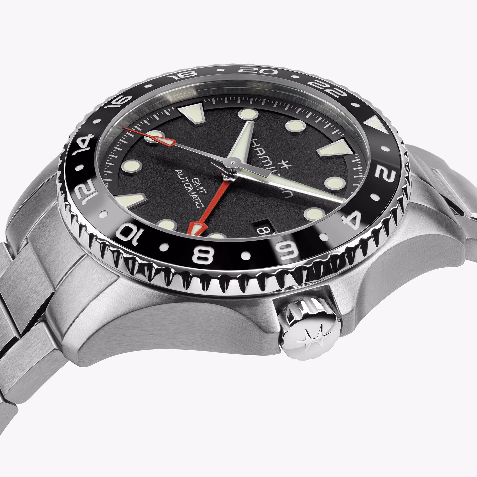 Hamilton KHAKI NAVY SCUBA AUTO Black GMT 43MM Men's Watch H82555130