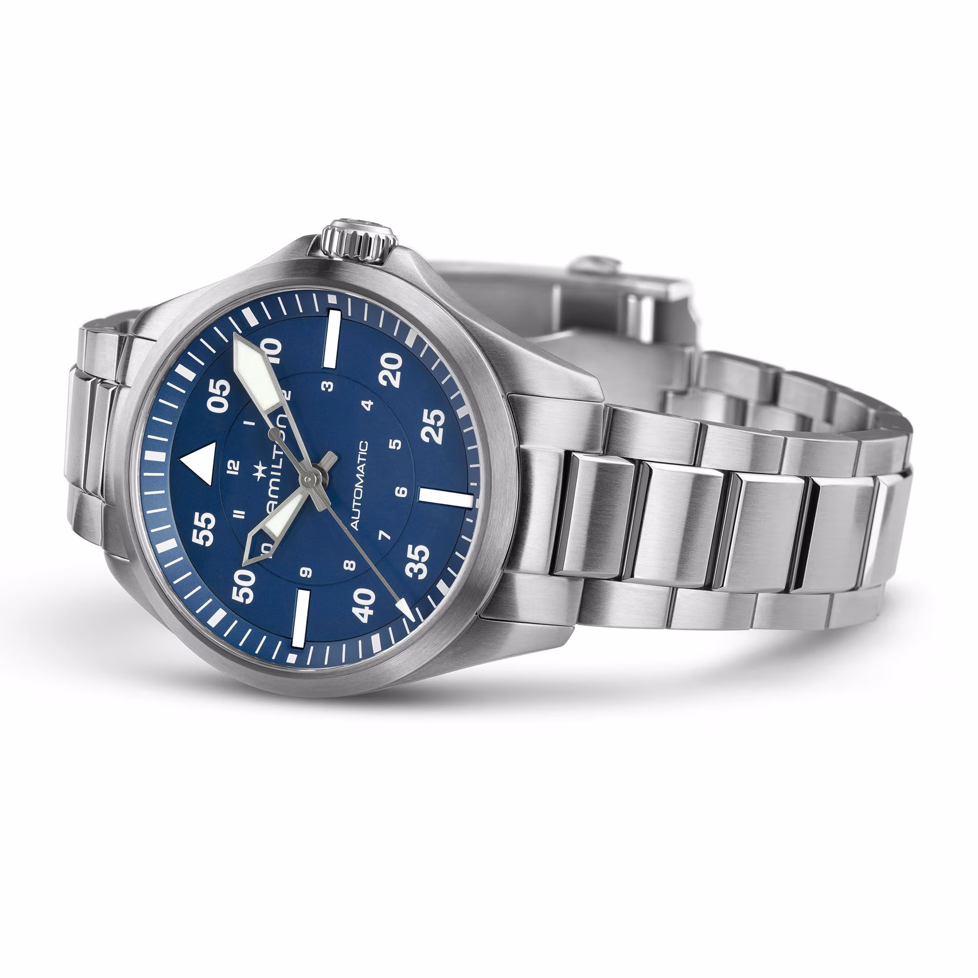 Hamilton Khaki Aviation Pilot Auto 39mm Stainless Steel, Sapphire Crystal, Blue Men's Watch H76305140