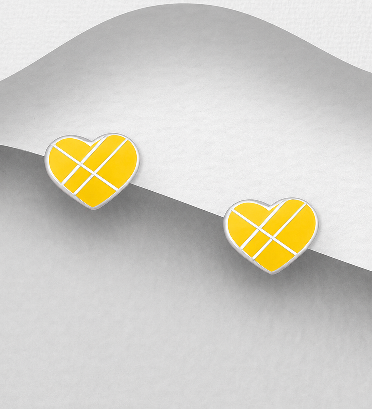 925 silver earring heart