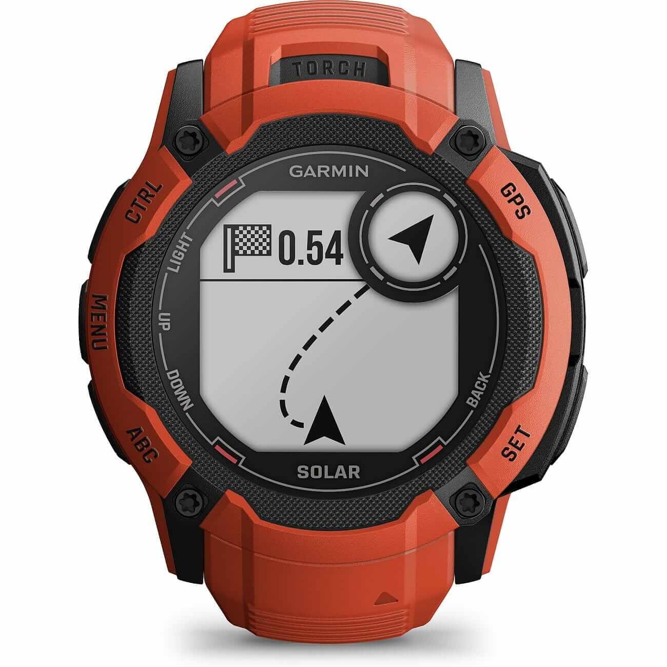 Garmin Instinct 2X Solar Rot Herrenuhr 010-02805-01