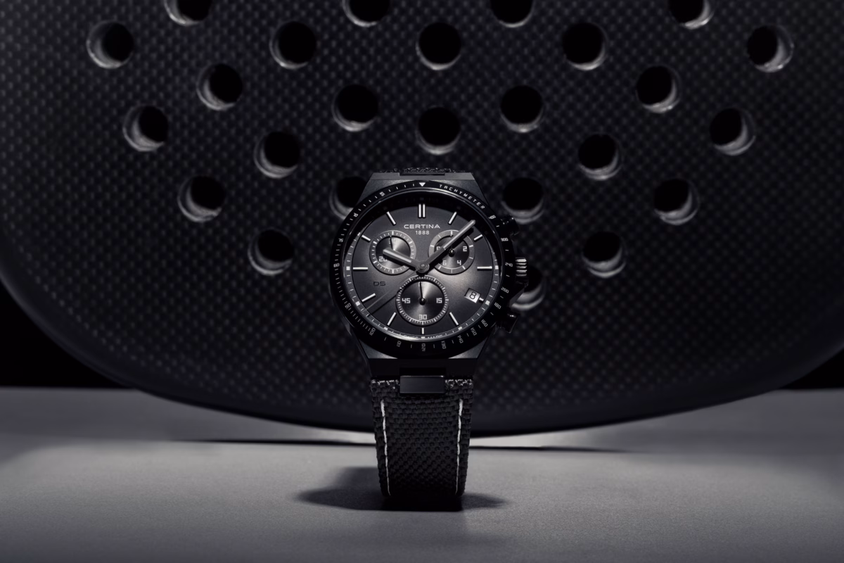 Certina DS-7 Chronograph Quarz, Grau, Edelstahlgehäuse, Wasserdichtigkeit bis zu 100 Metern Herrenuhr C043.417.38.081.00