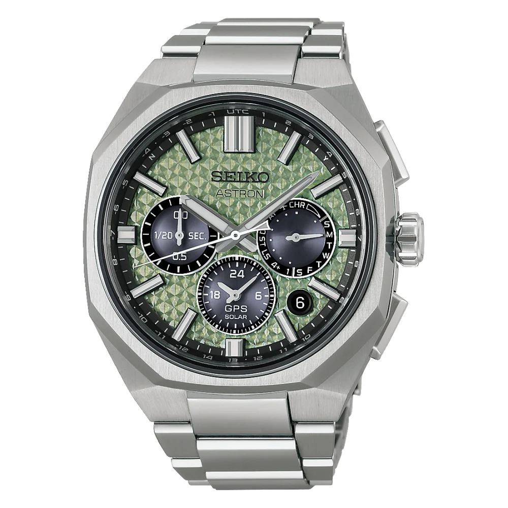 Seiko Astron GPS Solar 2026 Limited Edition Grün, Limitiert auf 1200 Stück, Herrenuhr HAB005J1