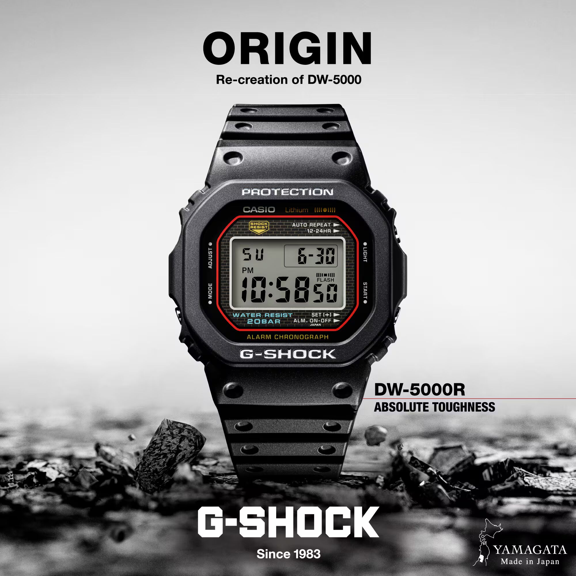 G-Shock DW-5000 SERIES Men's Watch DW-5000R-1A G-Shock DW-5000 SERIES Men's Watch DW-5000R-1A