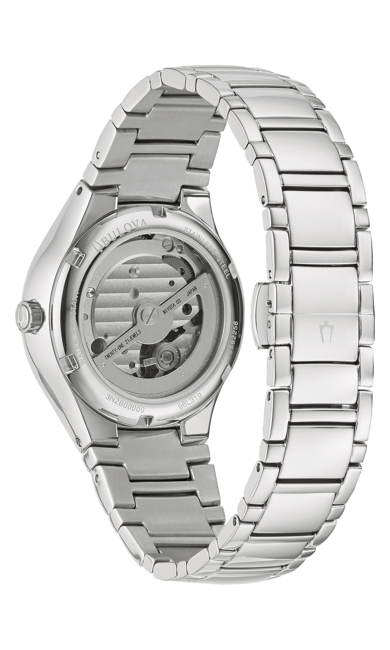 96L319_BULOVA_Classic-Automatic-Ladies_Back Bulova Classic Automatik Damenuhr 96P247