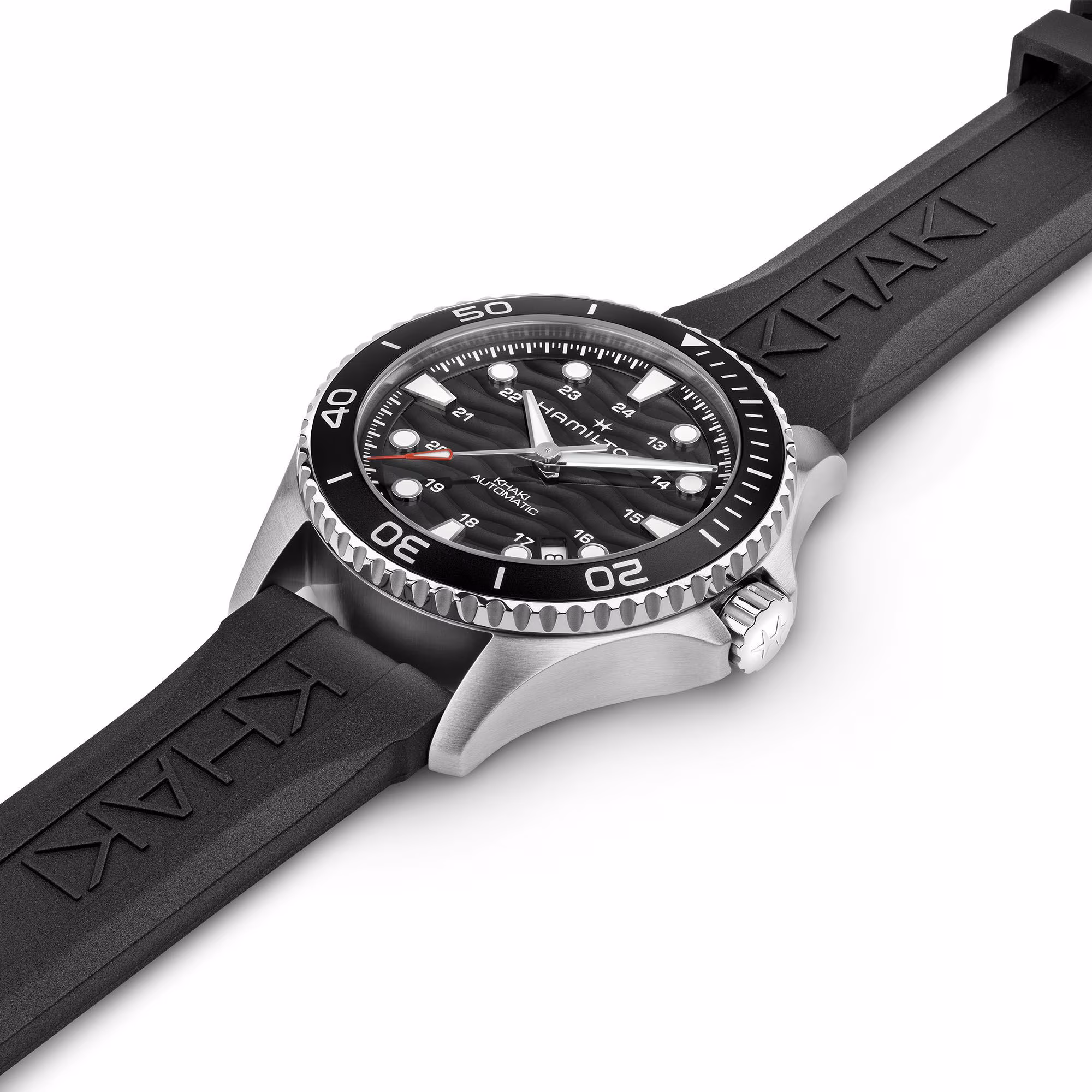 Hamilton KHAKI NAVY SCUBA AUTO Black Rubber 40 MM Men's Watch H82415330