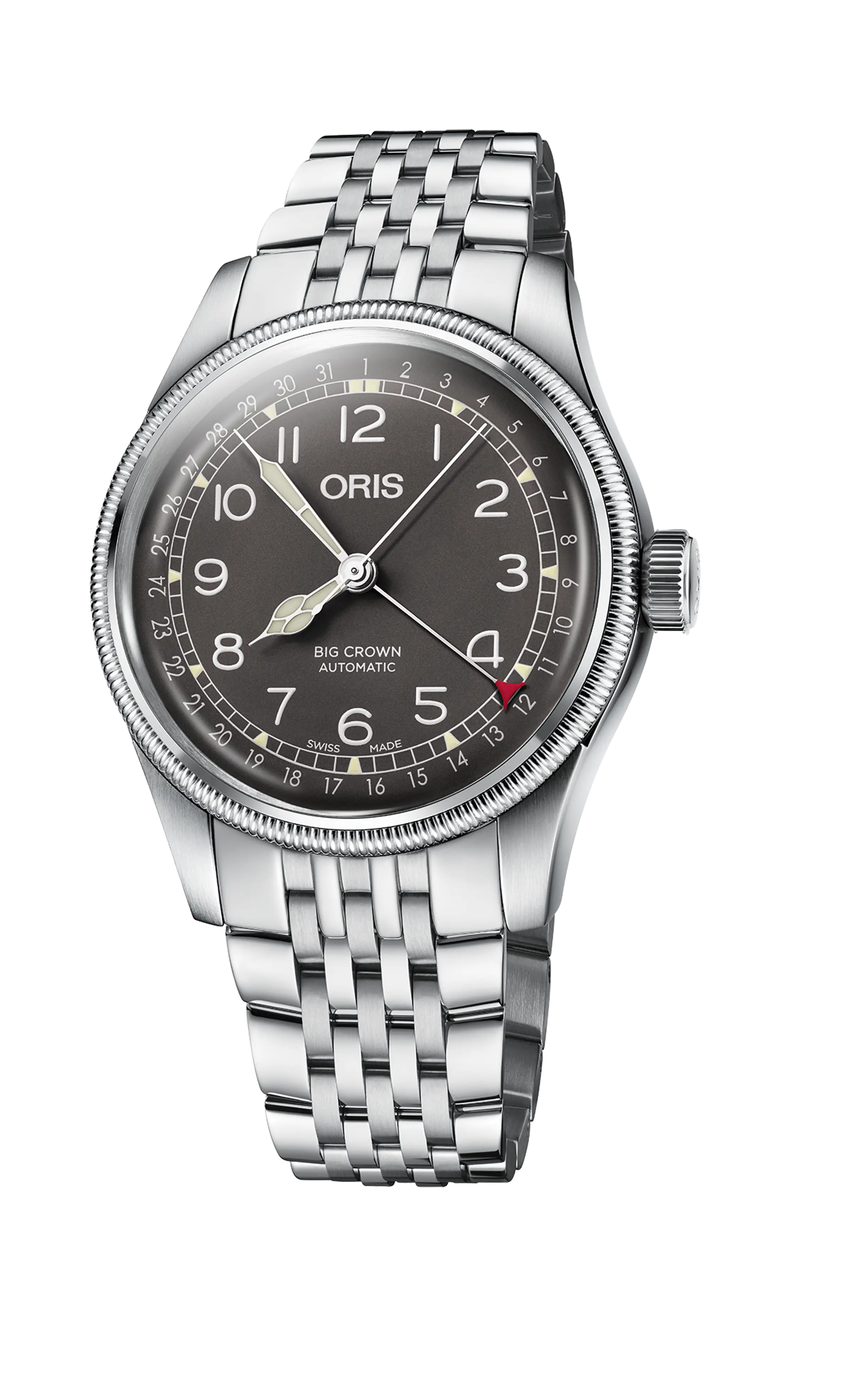 Oris Big Crown Pointer Date 40mm, automatic, stainless steel bracelet men's watch 01 754 7741 4064-07 8 20 22