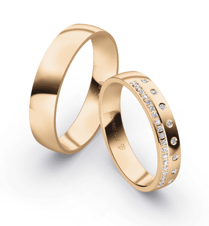 First Individual Love 3D Summer – One pair of wedding rings Rauschmayer 72-04041 / 73-04041