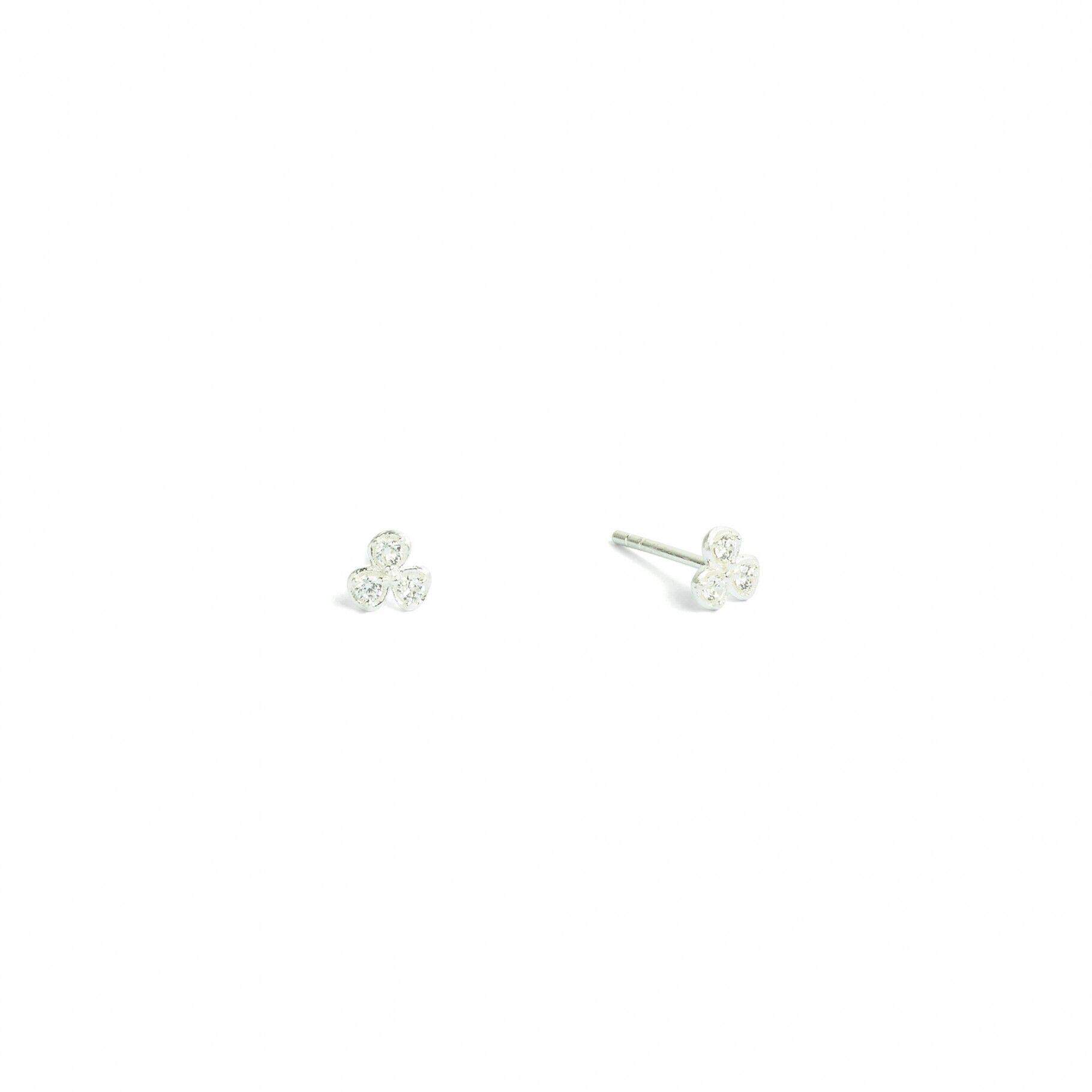 Bernd Wolf stud earrings zirconia 925 sterling silver 19184156