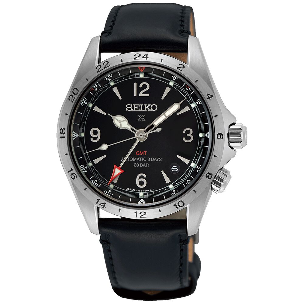 mann-uhr-prospex-automatik-alpinist-schwarzes-zifferblatt-zeiger-GMT Seiko Prospex Automatic Men's Watch SPB379J1
