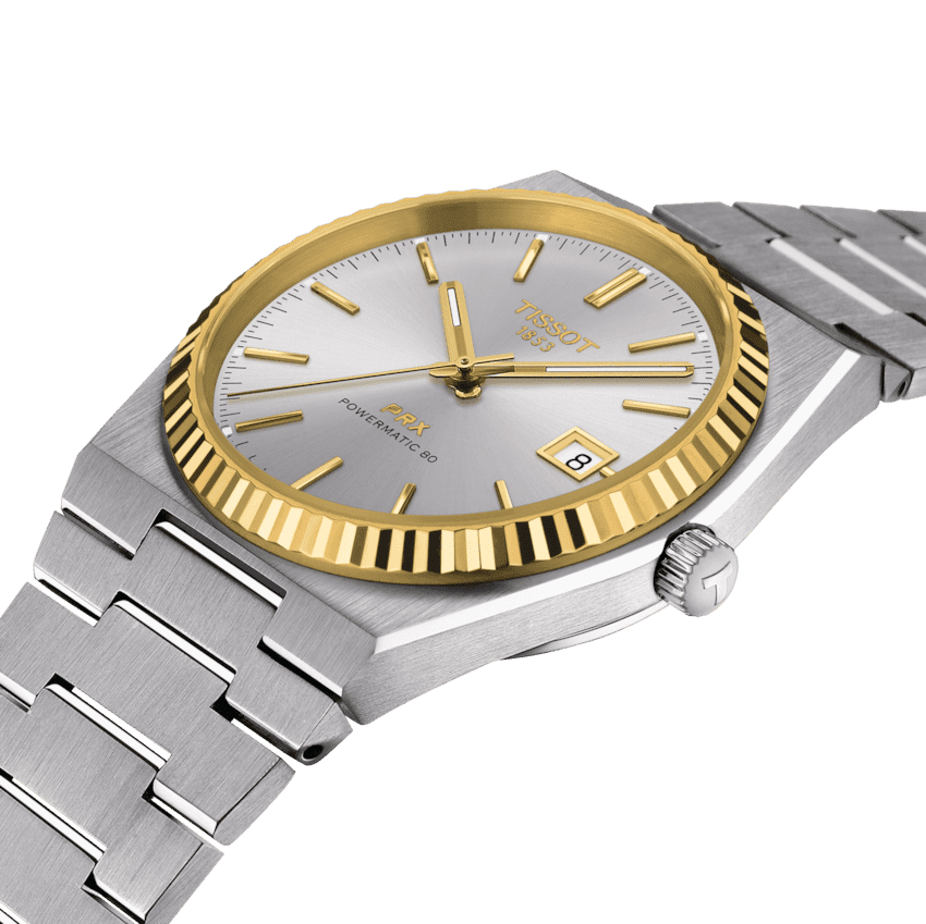 Tissot PRX Powermatic 80 18K Goldlünette Herrenuhr T931.407.41.031.01