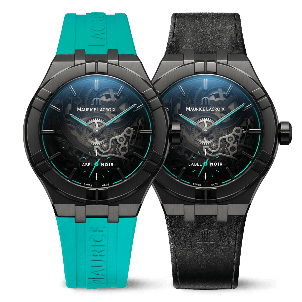 Maurice Lacroix Aikon Automatic Skeleton 45mm Label Noir, Limited Edition Men's Watch AI6028-DLB0B-030-H
