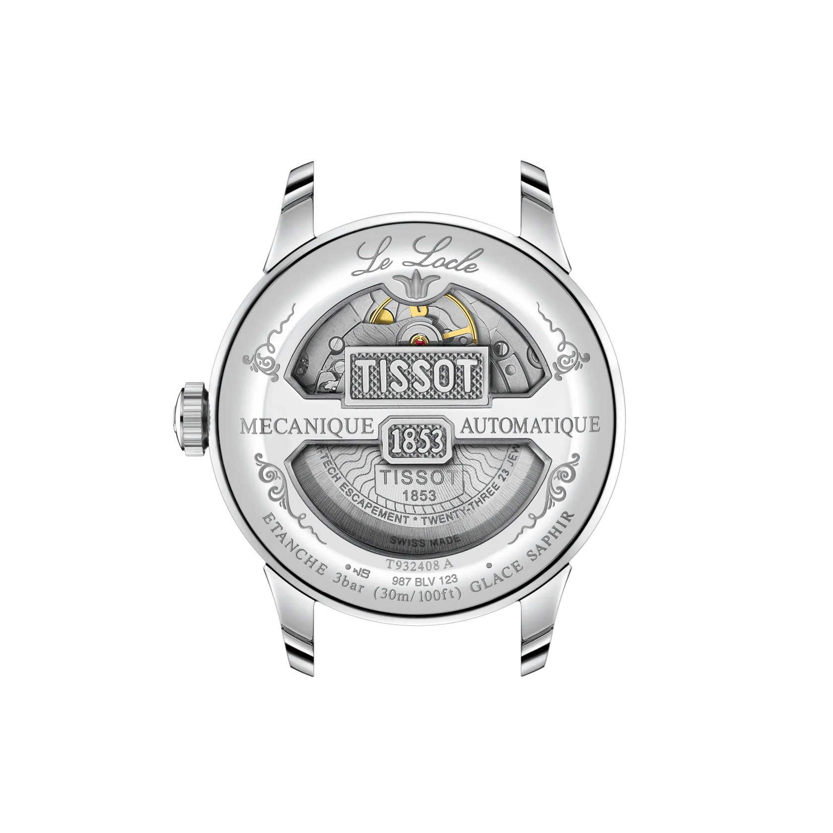 Tissot LE LOCLE Goldlünette 39mm, Chronometer, Powermatic 80 Automatik Herrenuhr T932.408.46.043.00