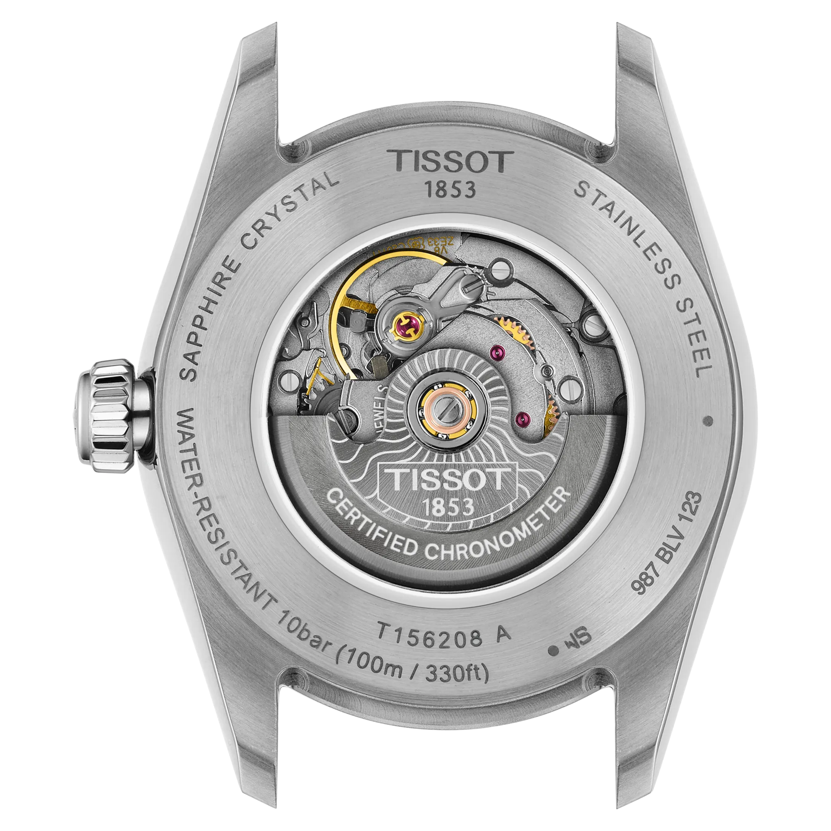 Tissot Ballade Powermatic 48 COSC 30mm Silber Damenuhr T156.208.11.033.00