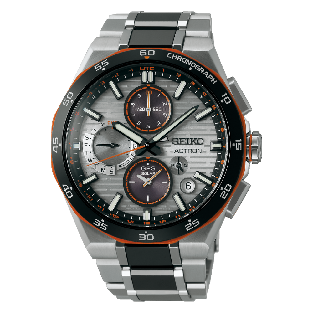 Seiko Astron GPS Solar Dual Time Chronograph Limited Edition Herrenuhr SSH183J1