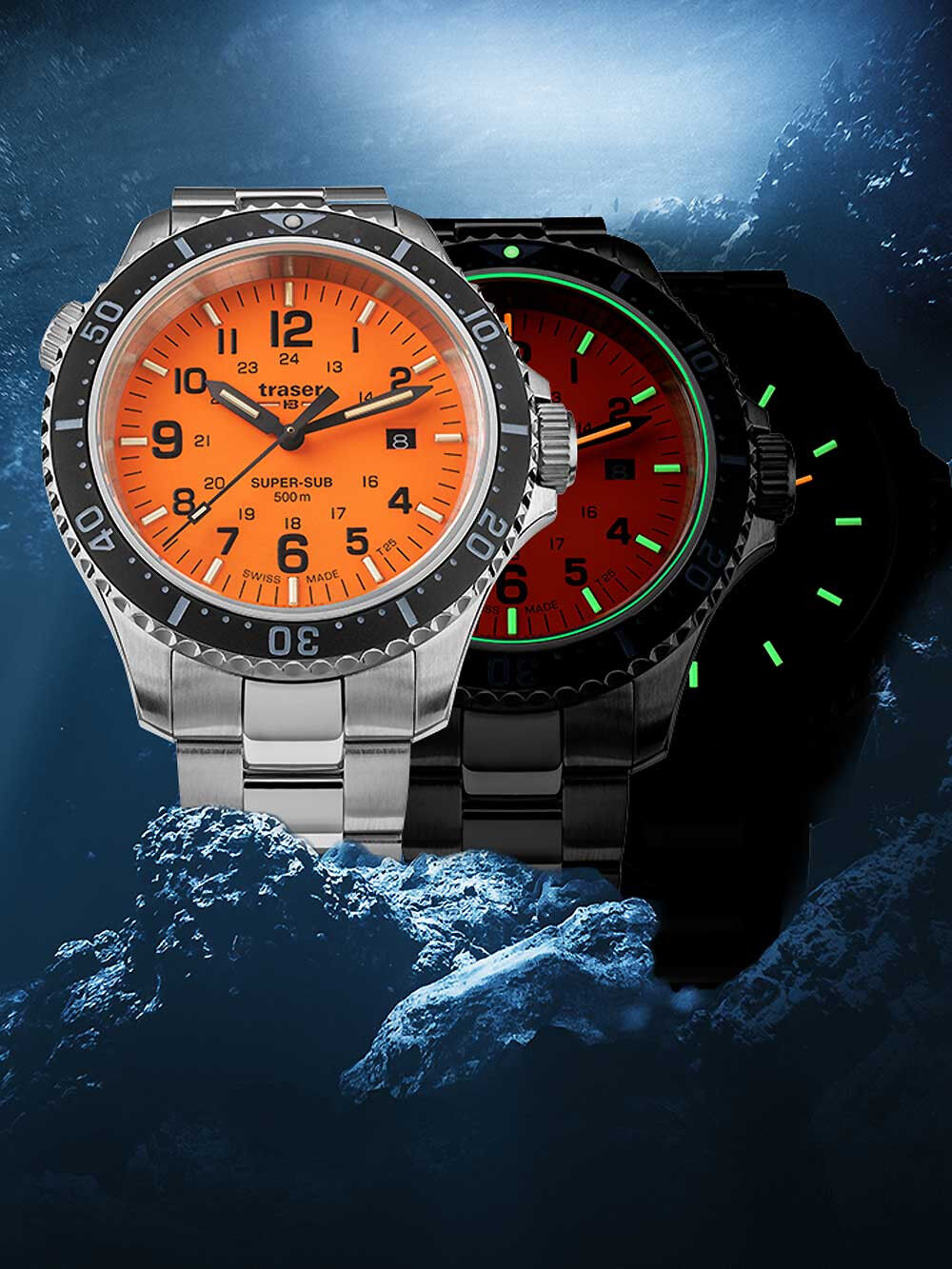 Traser H3 P67 Diver Orange Herrenuhr 109381