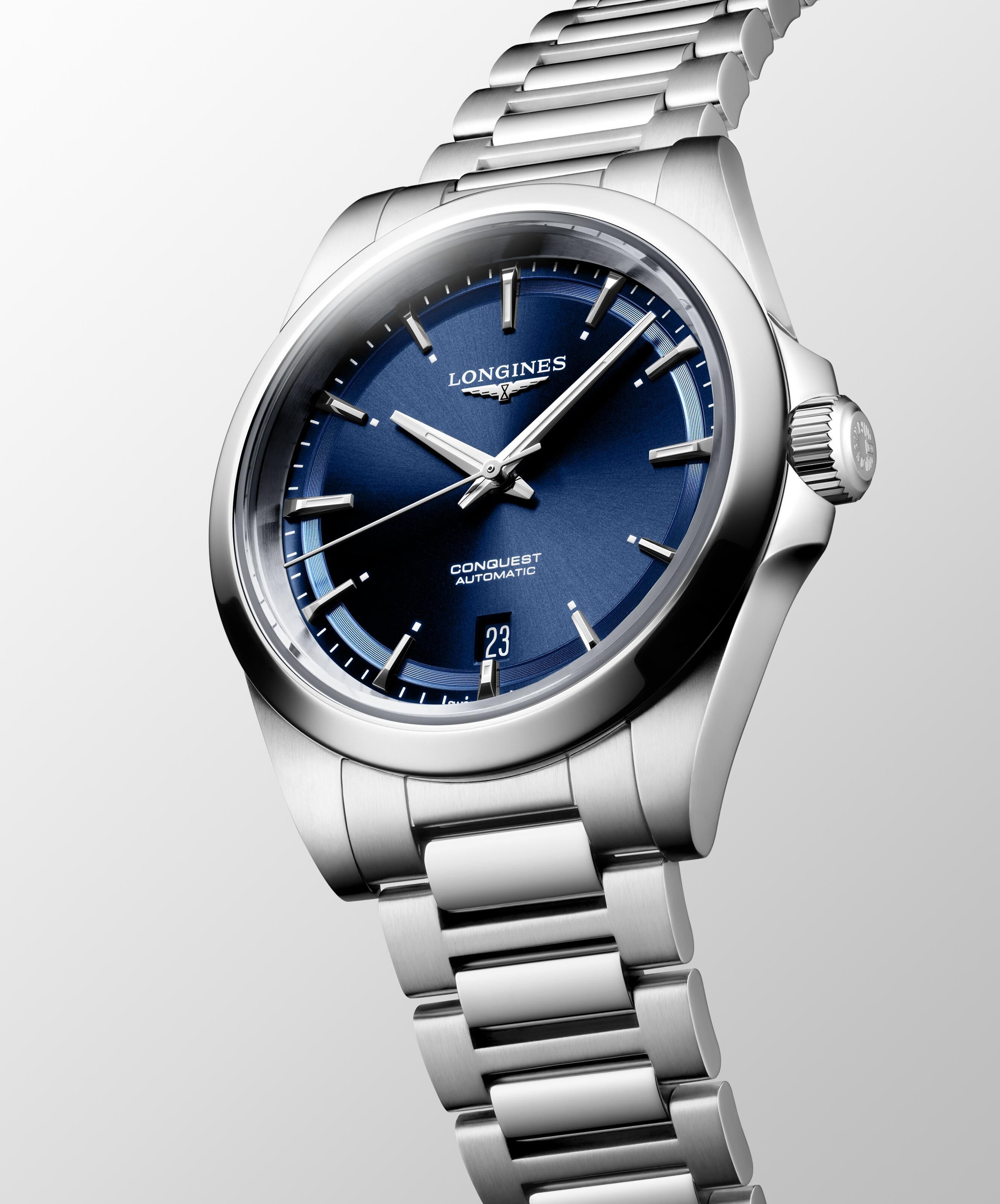 Longines Conquest 38mm blau Herrenuhr L3.720.4.92.6