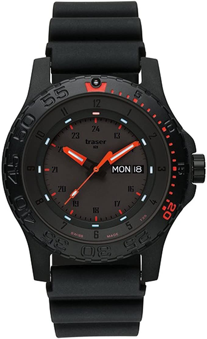 61qjhDLuNeL-_AC_UX679_ Traser H3 P66 Red Combat Men's Watch 104148
