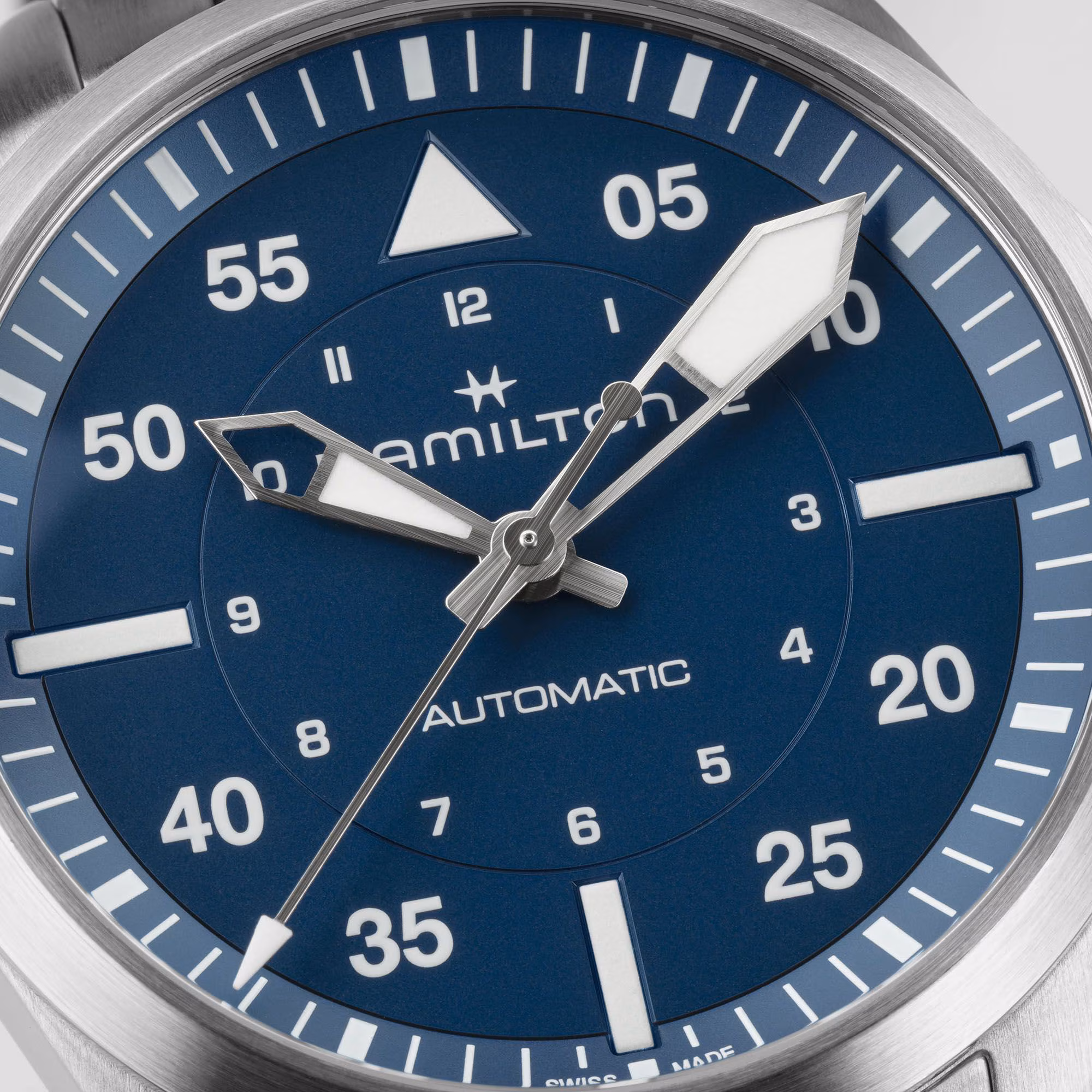 Hamilton Khaki Aviation Pilot Auto 39mm Stainless Steel, Sapphire Crystal, Blue Men's Watch H76305140