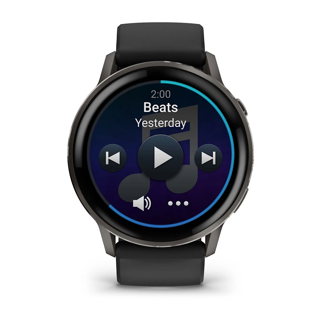 Garmin Venu® 4 - 45 mm Schwarz/Schiefergrau mit Schnellwechsel-Silikon-Armband 22 mm Unisexuhr 010-03014-00