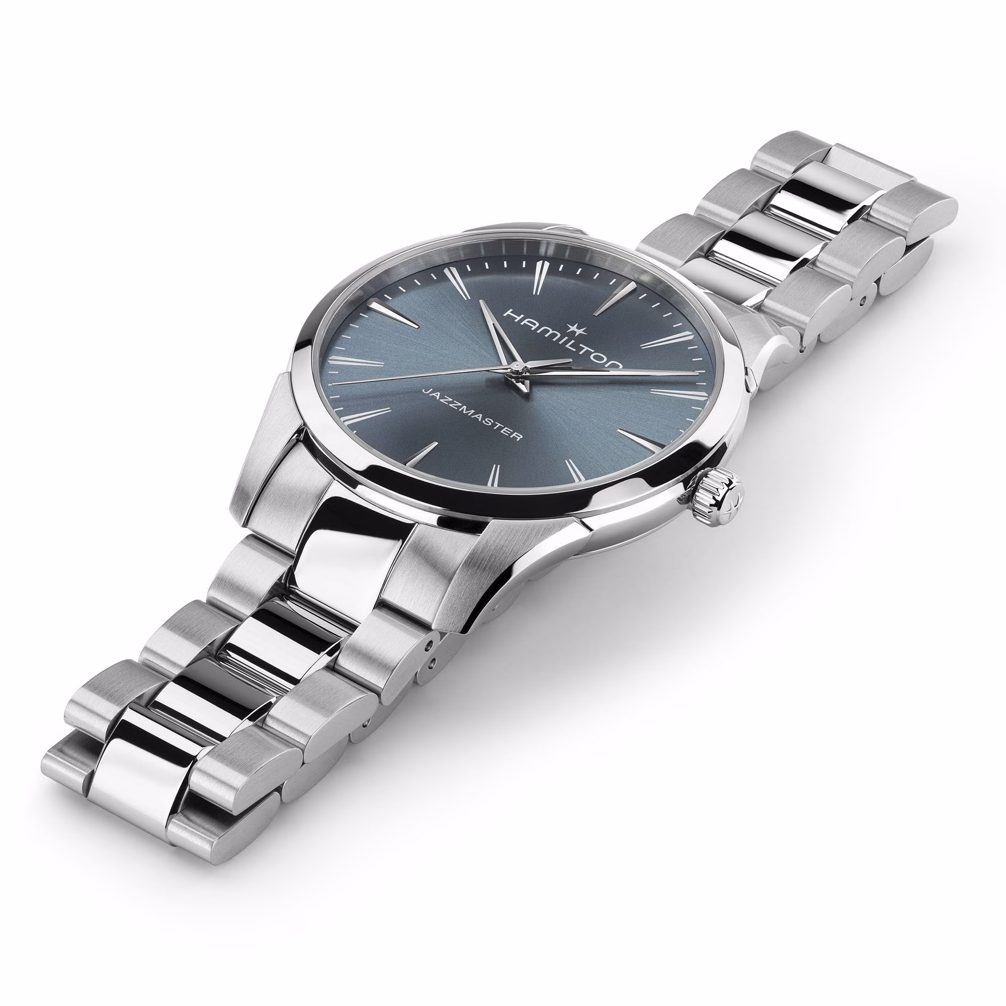 Hamilton Jazzmaster Quartz  Blau Herrenuhr H32461141