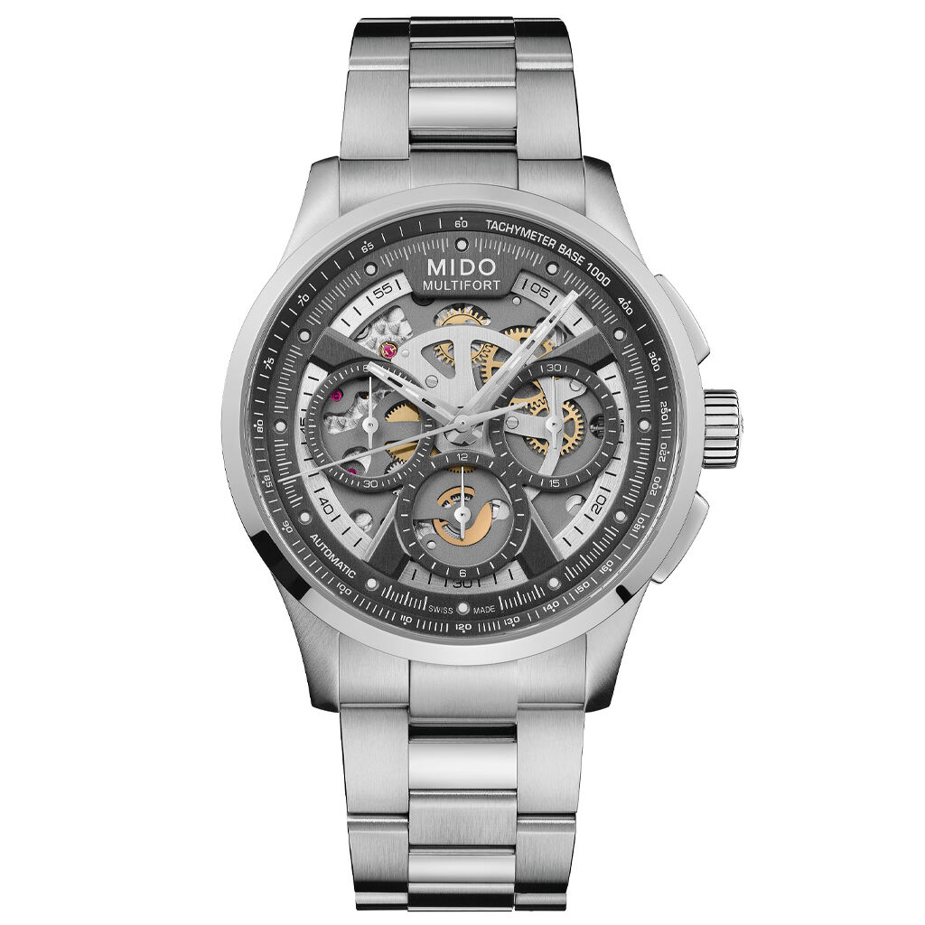 Mido Multifort Skeleton Chronograph Herrenuhr M038.662.11.060.00