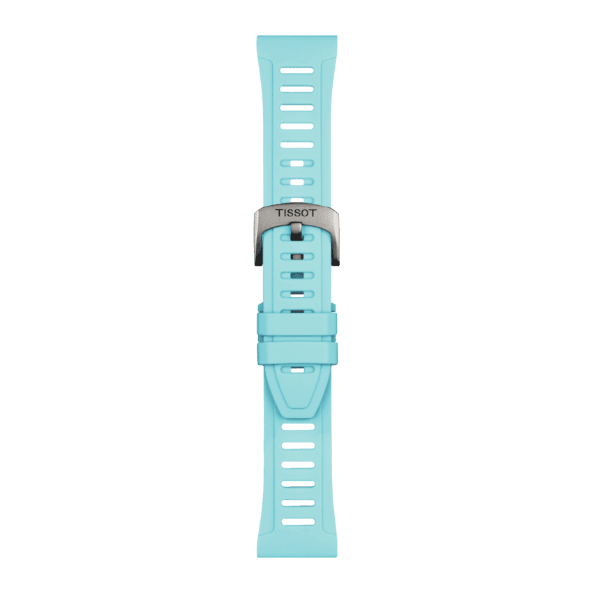 Tissot Ersatzarmband Silikon Hellblau 21 mm T852.049.329