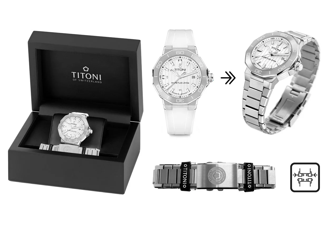 Titoni Impetus Ceramtech Set Herrenuhr 83765 S-WW-711