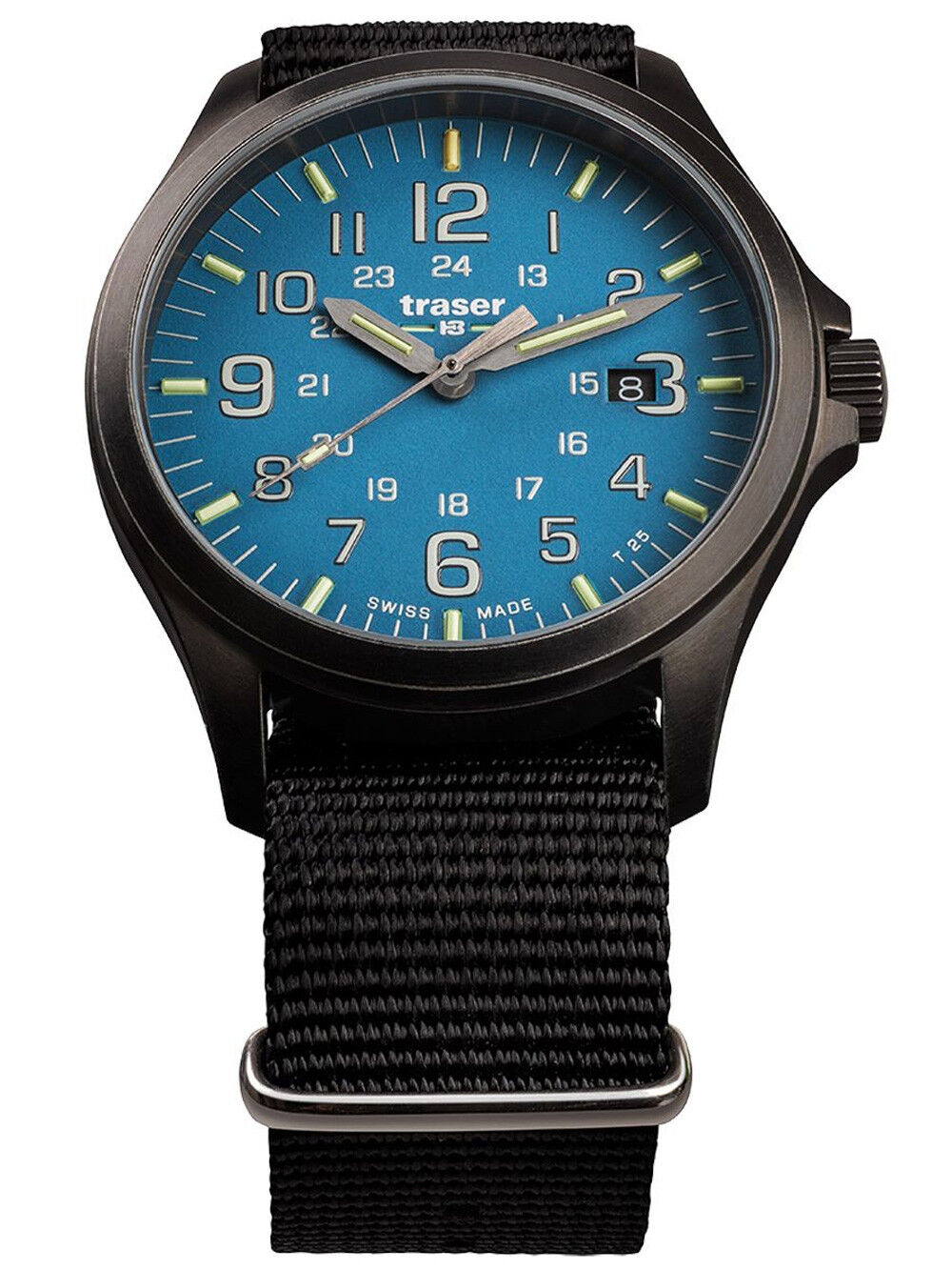 Traser H3 P67 Officer Pro GunMetal SkyBlue Herrenuhr 108647