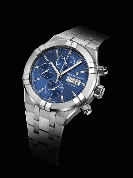 ai60387-jpg Maurice Lacroix Aikon Chronograph Day Date Men's Watch AI6038-SS002-430-1